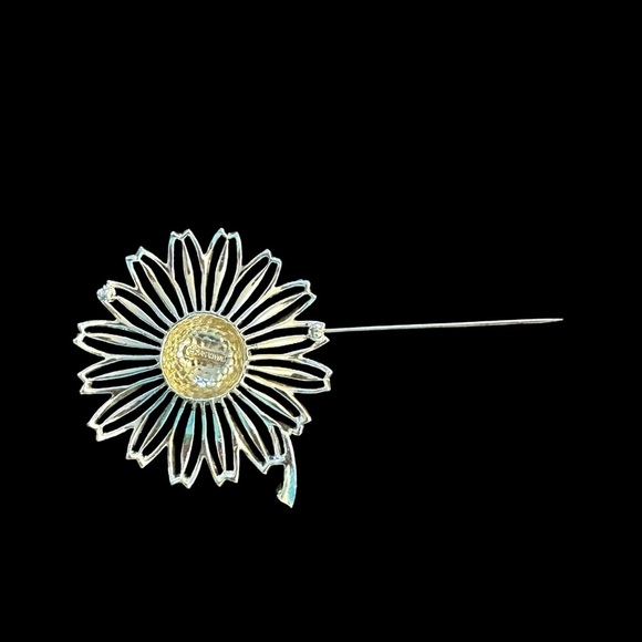 Gorgeous Vintage SARAHOO Gold Floral Brooch - MINT CONDITION - Picture 3 of 5